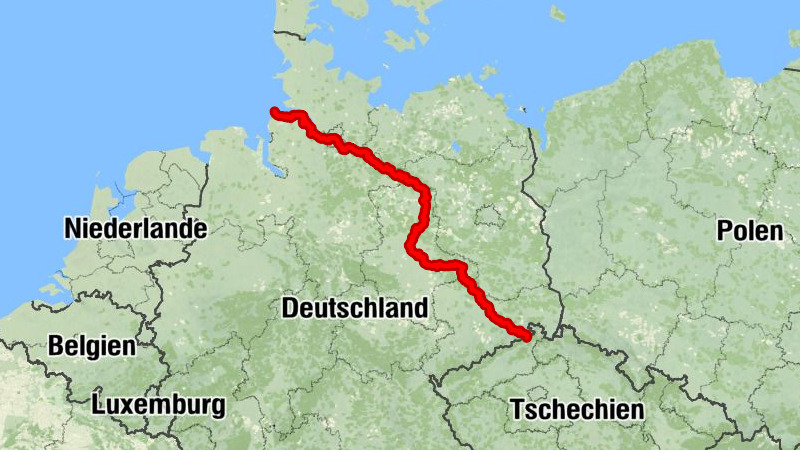 Fernradweg am 14. August 2023