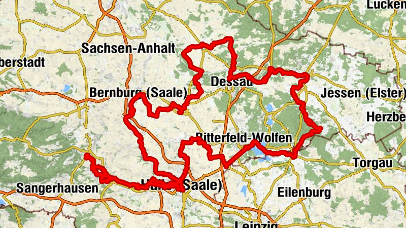 Radwege zu Luther in Sachsen-Anhalt