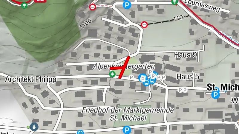 Alpenkräutergarten in St.Michael