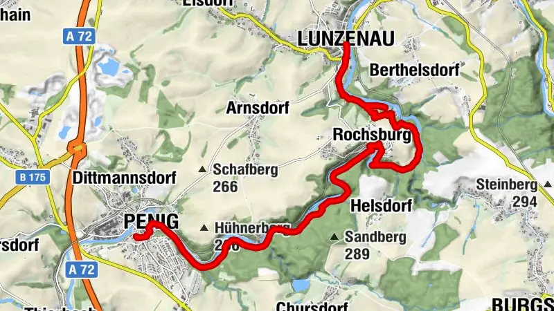 Via Porphyria - Etappe 6 (Penig - Lunzenau)