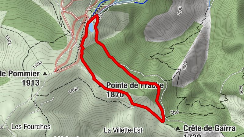 Circuit de Fracietta en raquettes
