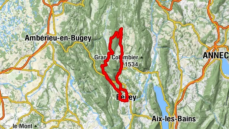 Cycling route: Balade en Valromey