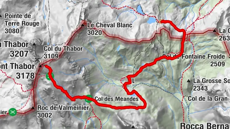 Mont-Thabor hiking trail - Stage 3 Round trip to Mont-Thabor from the refuge du Thabor