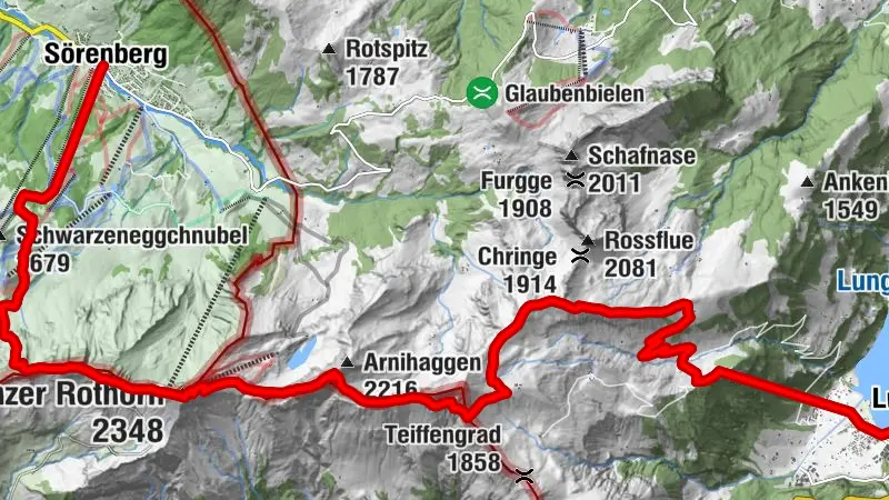 Tell-Trail Etappe 8: Lungern - Brienzer Rothorn - Sörenberg