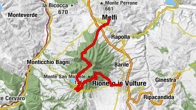Melfi -Laghi Monticchio - Rionero in V.