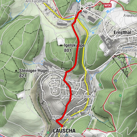 Hike "Rennsteig-Leader Lauscha" Thuringian Forest