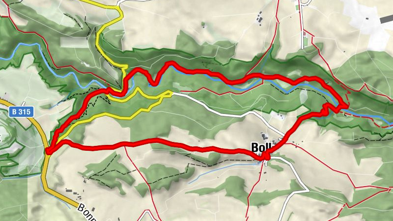 Boll via Schattenmühle and Lotenbachklamm gorge