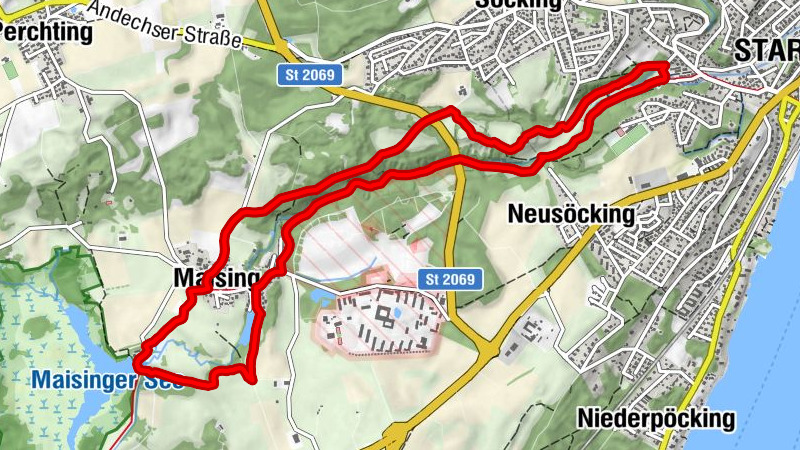 Maisinger Schlucht from Water Works Parking Lot