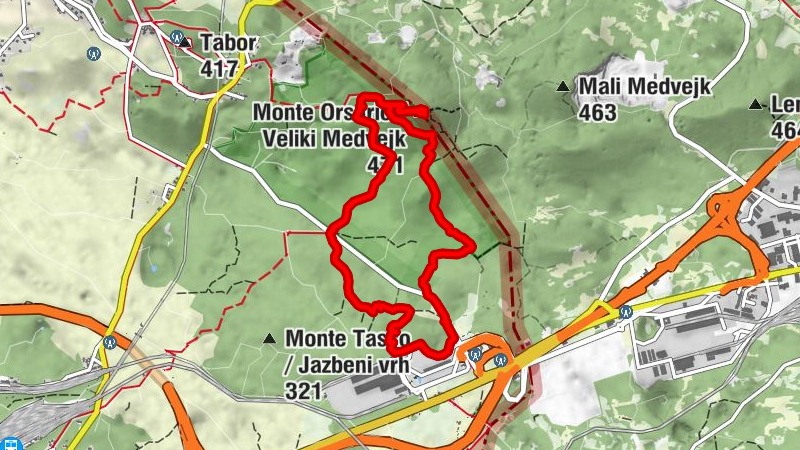 Fernetti - La Dolina dei Druidi - Monte Orsario