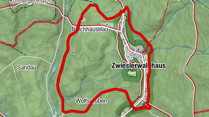 Hinein ins Urwaldgebiet Mittelsteighütte