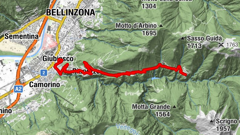 Giubiasco – Carena climb