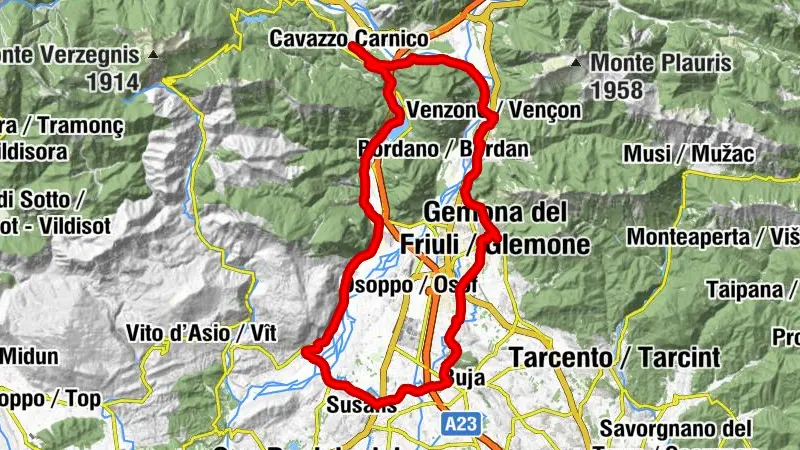 Tagliamento Rundtour