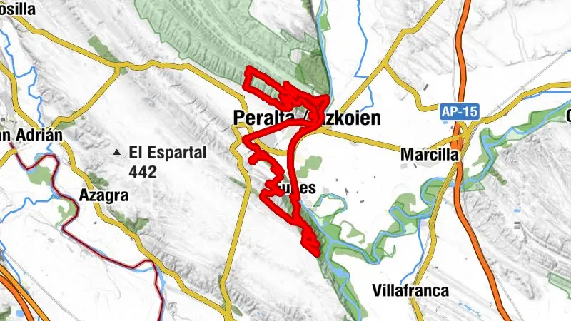 Peralta / Azkoien - Royuela - Vallacuera - Portidelobos