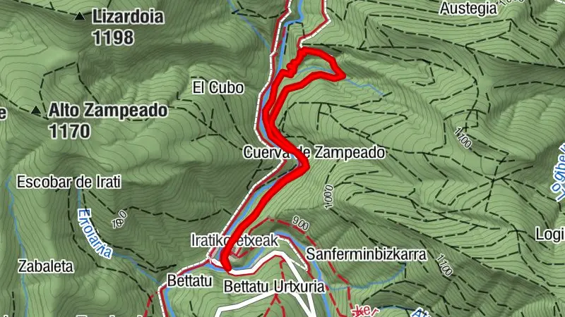 Iratiko Etxeak / Casas de Irati - Iratiko etxeak - Cuerva de Zampeado - Itsuosin / Cascada del Cubo