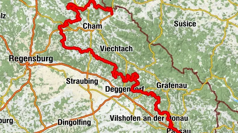 MTB-Tour Trans Bayerwald Südroute