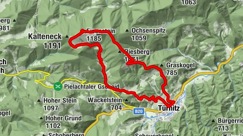 Türnitz - Eisenstein - Türnitz Rundwanderung