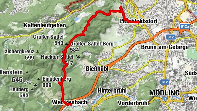 Von Weissenbach nach Perchtoldsdorf (April 2026)