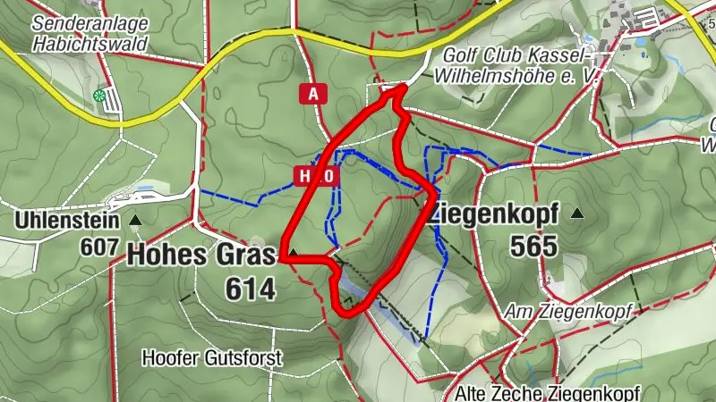 Kleine Hohes-Gras-Runde (Kassel, Naturpark-Rundweg 9)