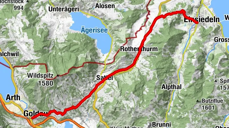 Schleifenroute Schweiz / Arth-Goldau - Einsiedeln (Etappe 7)