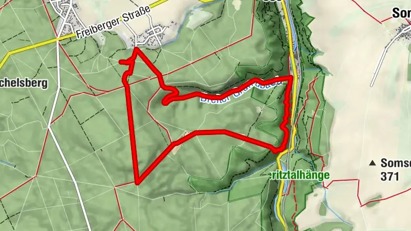 Über Berg und Tal zur "Bastei des Tharandter Waldes"