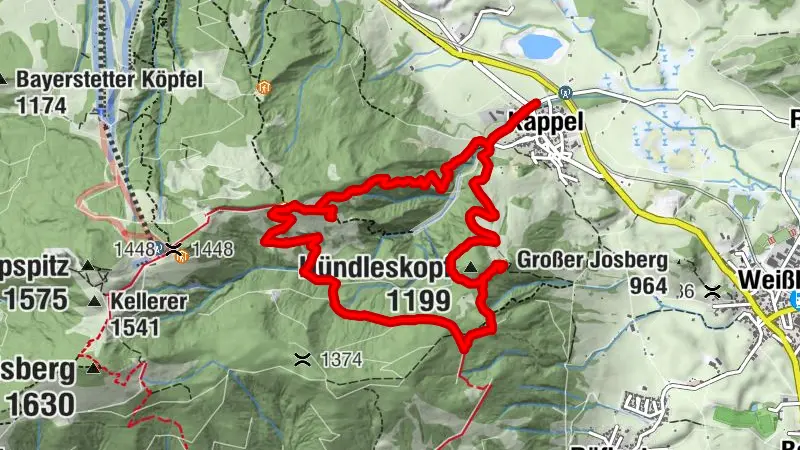 Kappel - Hündleskopfhütte - Kappeler Alp