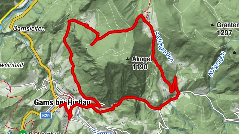 Akogel - Reiteralm - Krautgraben 