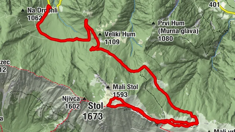 Stol 1673 m: Viewpoint peak between Soča and Nadiža