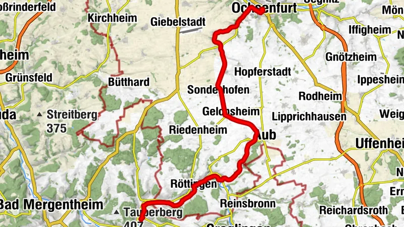 Main-Tauber-Fränkischer Rad-Achter: Ostring 6. Etappe