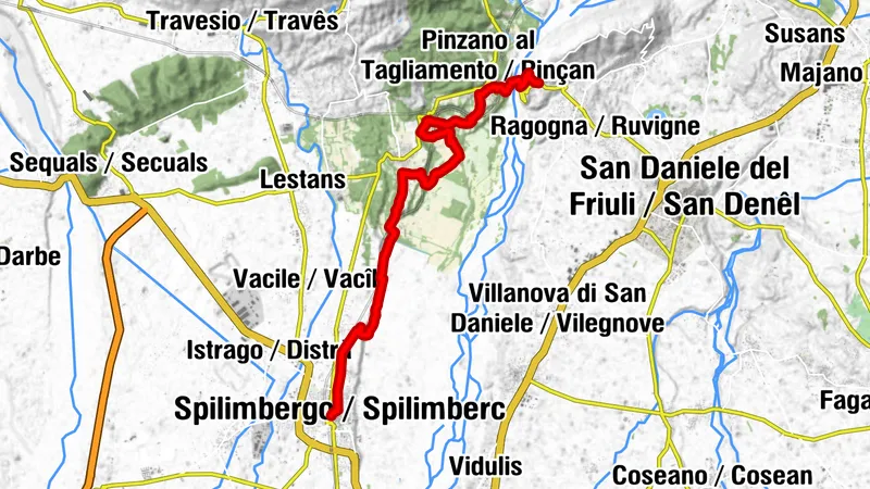 Etappe 30: Alpina Antica Trail | ET30: San Pietro - Spilimbergo