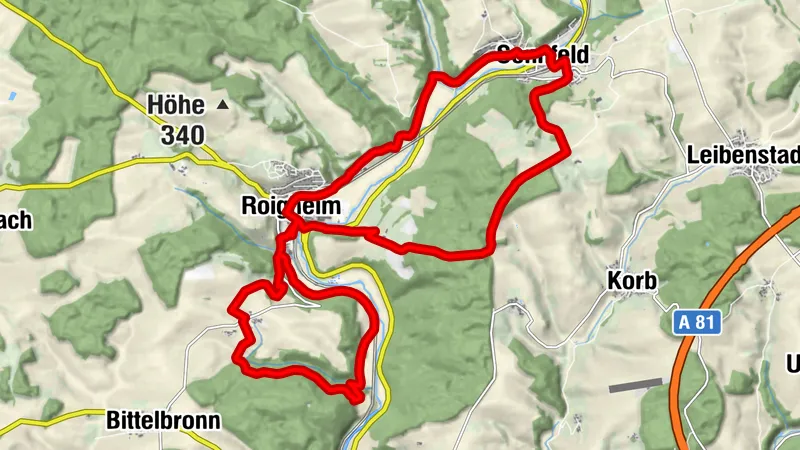 Von der Hohen Straße zum Essigberg
