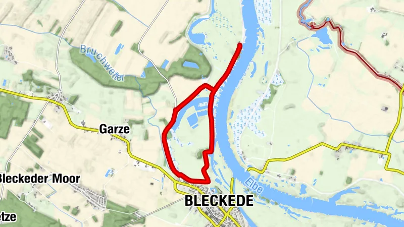Wanderweg Elbtalaue - Heisterbusch