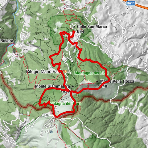 Trail colle San Marco