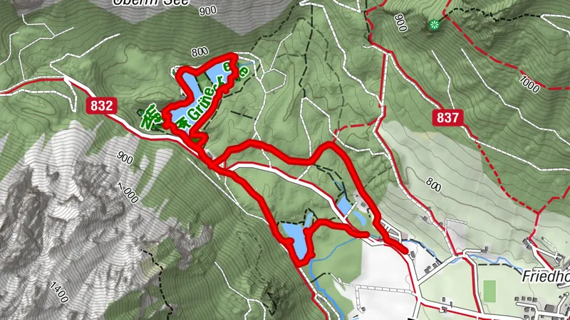 Tragöß-Sankt Katharein, Grüner See Rundwanderung Steiermark/Österreich