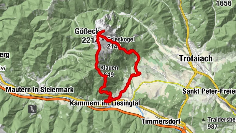 Panorama-Rundtour Eisenerzer Alpen über Kahlwandspitze, Gößeck und Grieskogel