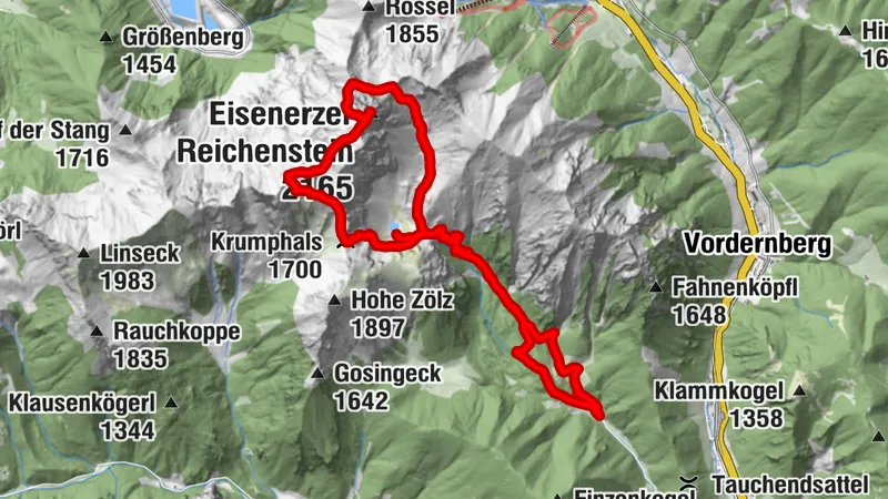 Panorama-Rundtour ab Hirnalm zum Eisenerzer Reichenstein und Krumpensee