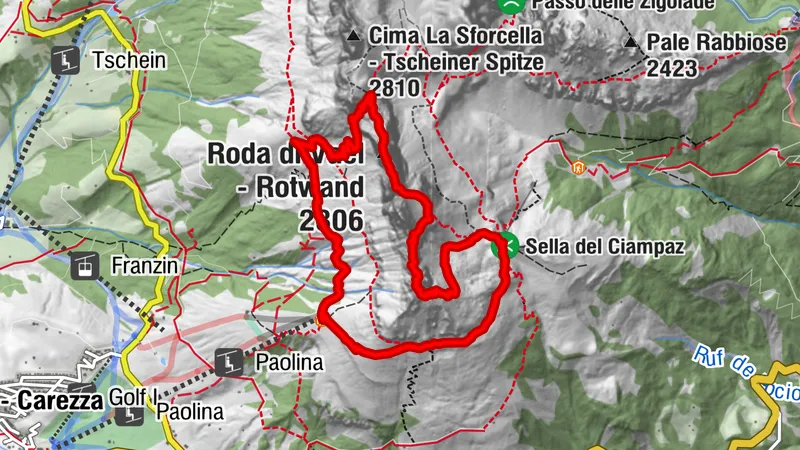 Roda de Vael / Rotwand (2806 m) – Via Ferraty Roda de Vael i Masare