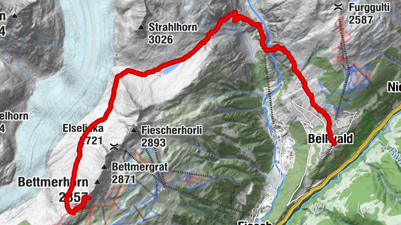 Bettmerhorn – Aspi-Titter suspension bridge