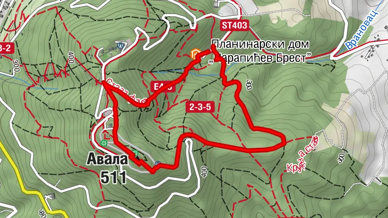 ST402 Prohlídka vrcholu Avala