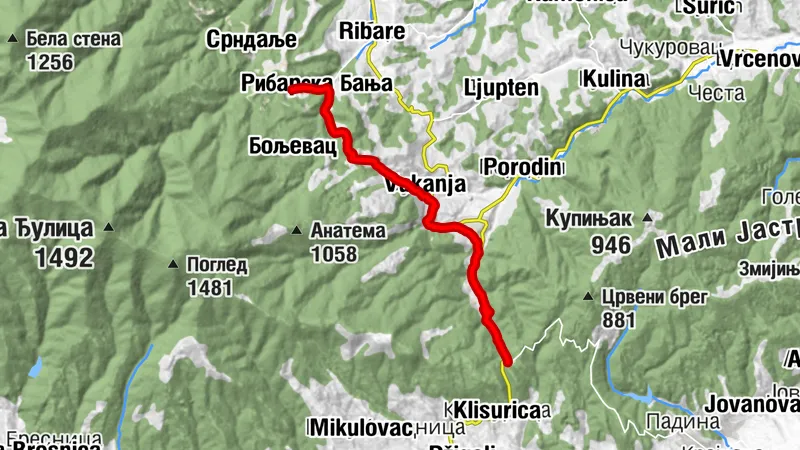 ST417 Ribarska banja - Grebac
