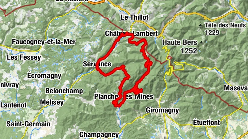 Boucle cyclable n°21 des Belles Filles - La Planche des Belles Filles - Vosges du sud