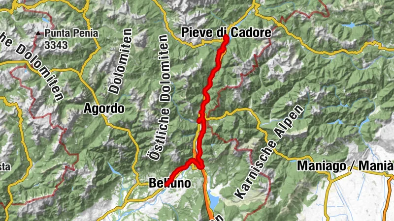 GTDB | Stage 1: Belluno to Pieve di Cadore