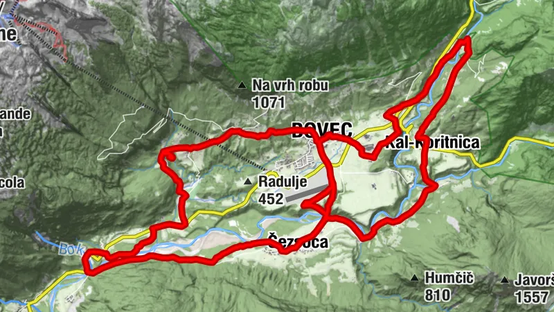 Bovec - Kal-Koritnica - Kaninska Vas - Cerkev sv. Miklavža