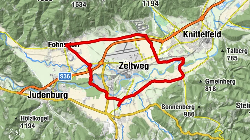Rennradrunde ab dem 50plus Campingpark Fisching
