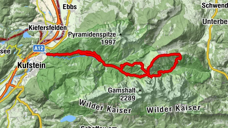 Kufstein - Hundskopf - Frankenländer Nadel - Tristecken