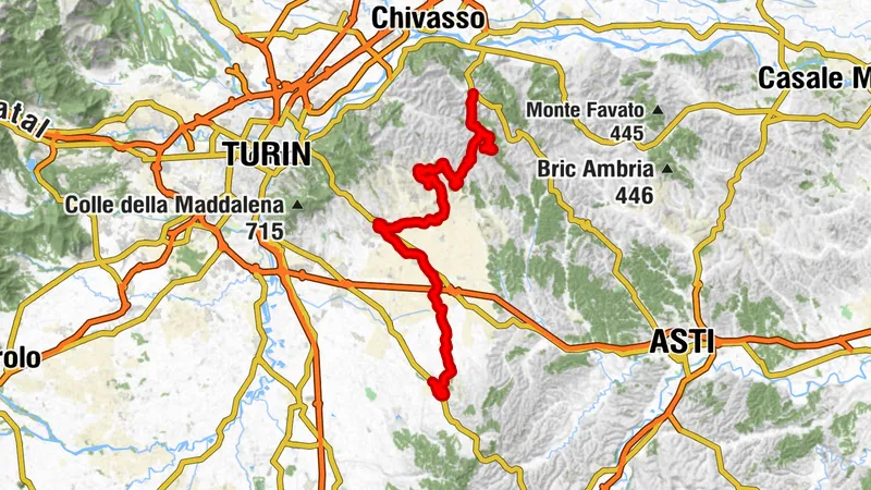 Gran Gravel Tour in the Over Turin Hills - Day 1 - From Pralormo to Casalborgone