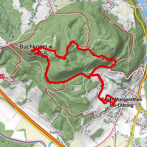 Buchkogl Rundweg mit Hund