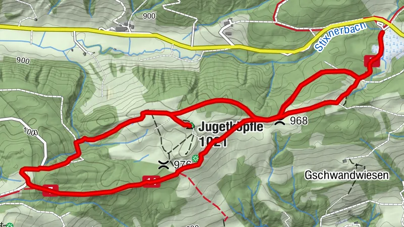 From Schlettermoos to the Juget cross