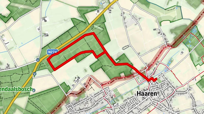 Haaren - Berghoes - Annadaalsbosch - Berghooes- Haaren