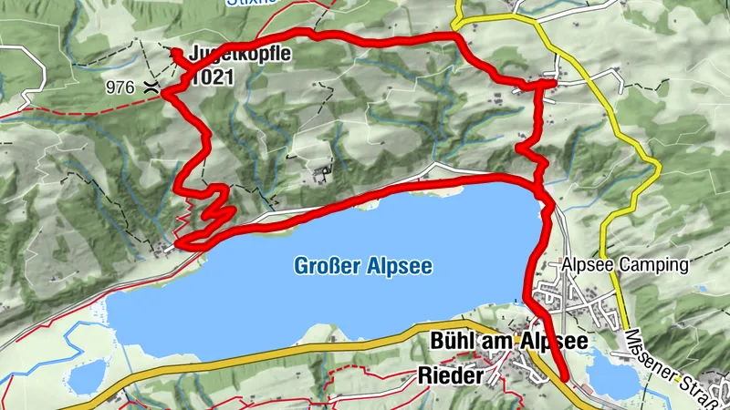 Alpsee Höhenwanderung