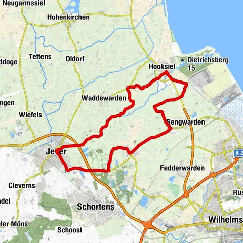 Radtour Hooksiel–Jever – Rundtour ab Hooksiel